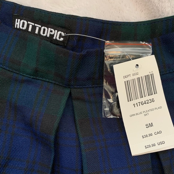 Blue/Green Pleated Skater Skirt *OLD PIC NOT NWT* - Picture 3 of 5